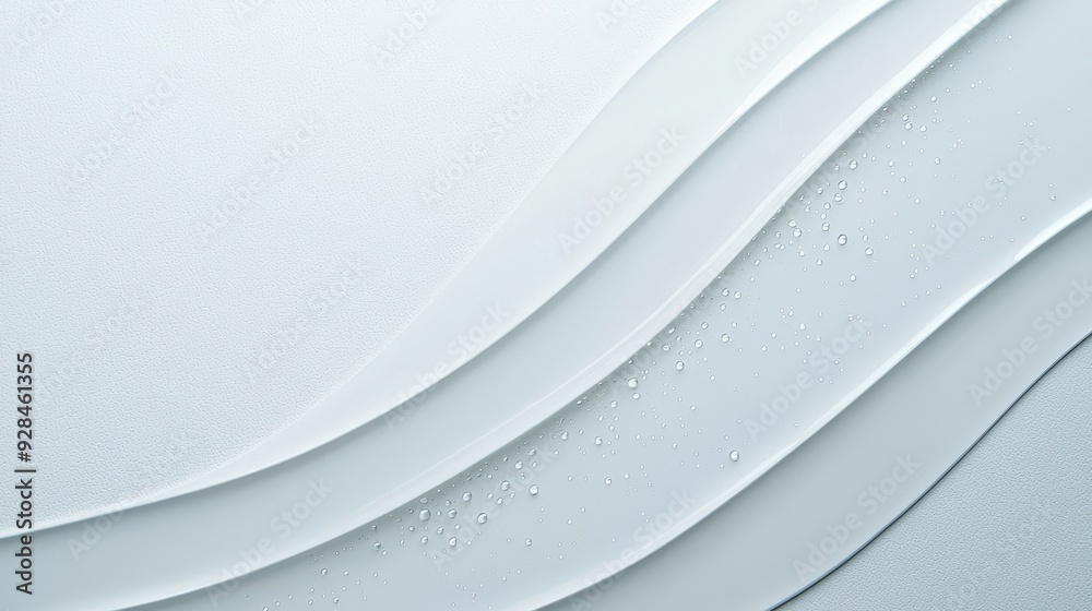 White background with water drops. White background with water drops.