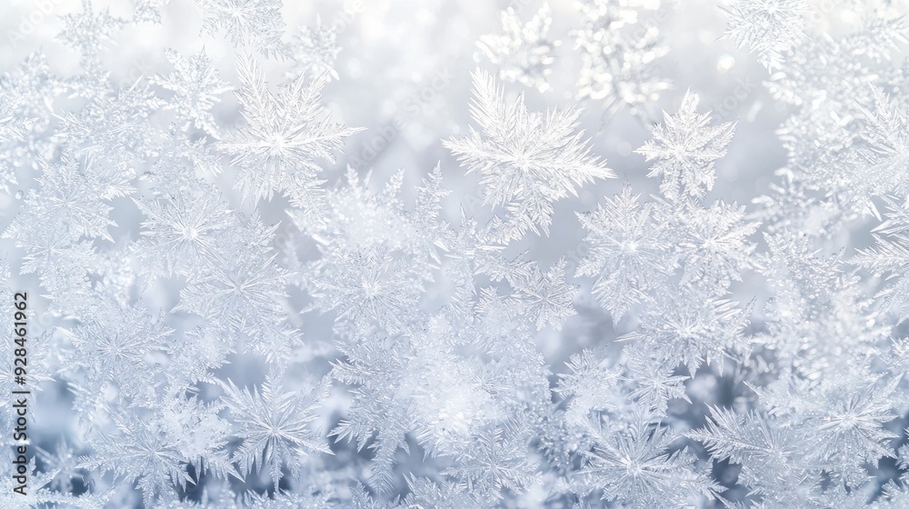 Delicate Ice Crystals on a Window Pane. Delicate Ice Crystals on a Window Pane.