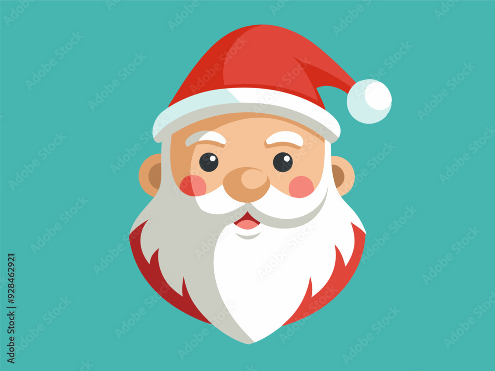 Santa head illustration generated by ai Santa head illustration generated by ai