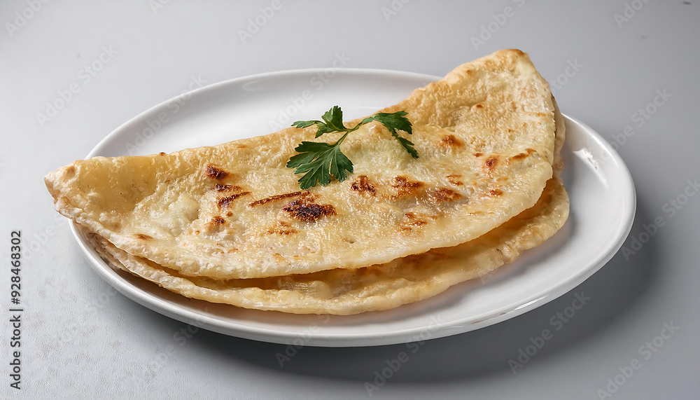 delicious roti served with vibrant curry and fresh vegetables delicious roti served with vibrant curry and fresh vegetables