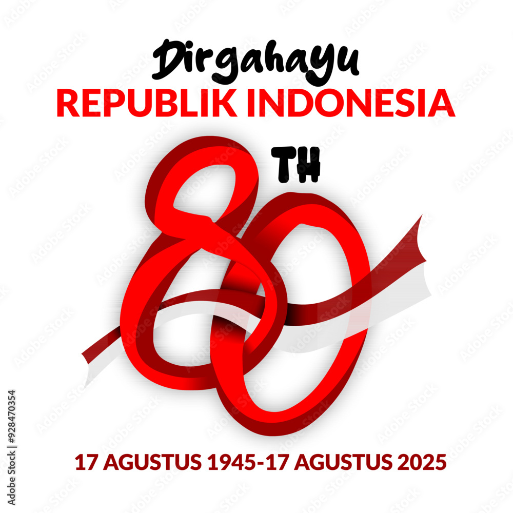 poster for the 80th Anniversary of the Republic of Indonesia poster for the 80th Anniversary of the Republic of Indonesia