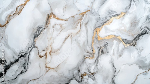 Elegant marble surface with swirling lines pattern. Provides a luxurious and complex texture.