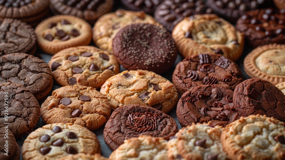 Assorted Cookie, Closeup. Sweet background Assorted Cookie, Closeup. Sweet background