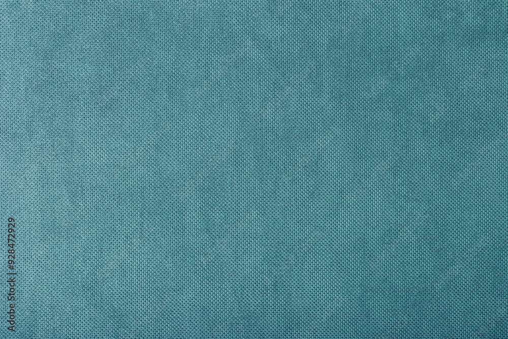 macro texture fabric of large binding for sewing blue background color