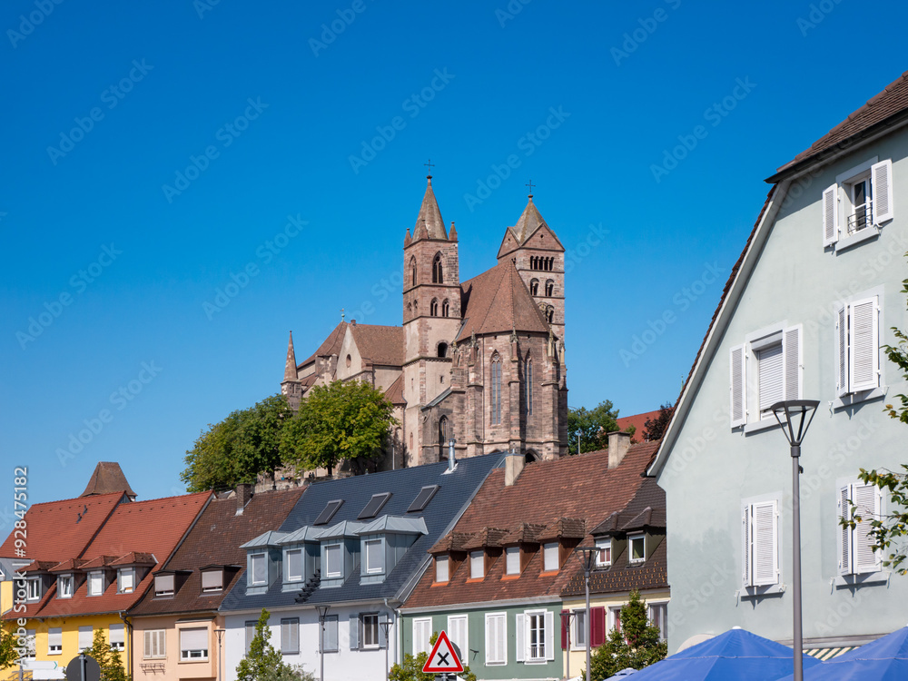 center of Breisach Germany with Cathedral center of Breisach Germany with Cathedral