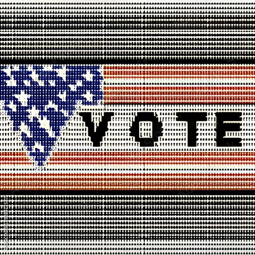 12 Vote Banner in ASCII Art Large Vote banner created using ASCI photo