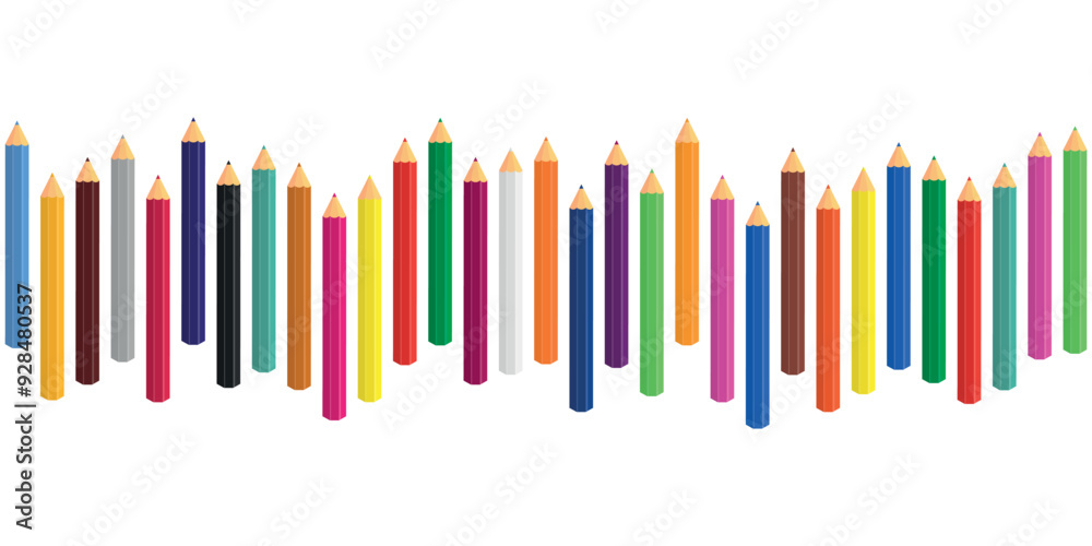 A Vibrant and Diverse Collection of Colored Pencils Perfect for All Your Creative Projects
