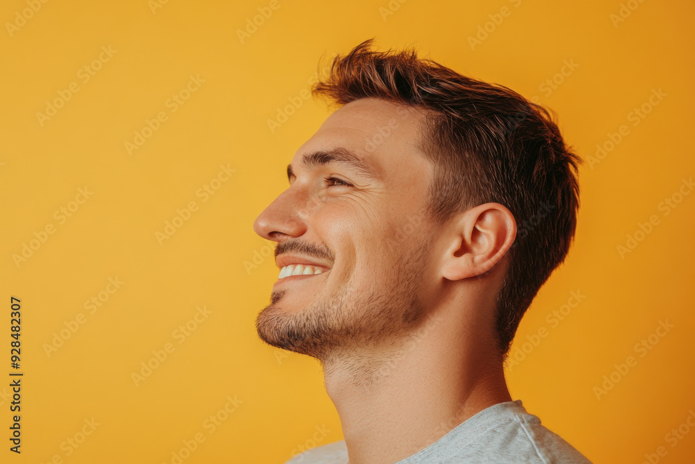 A close up of a man's face with his eyes closed A close up of a man's face with his eyes closed