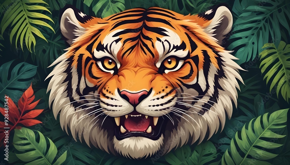 zoo Single Animal head logo design vector illustration plufy,Dangures zoo Single Animal head logo design vector illustration plufy,Dangures