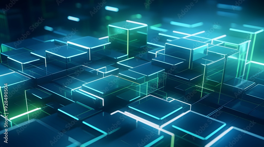 3d rendering of mind green and blue abstract geometric background. Scene for advertising, technology, showcase, banner, game, sport, cosmetic, business, metaverse. Sci-Fi Illustration. Product display 3d rendering of mind green and blue abstract geometric background. Scene for advertising, technology, showcase, banner, game, sport, cosmetic, business, metaverse. Sci-Fi Illustration. Product display