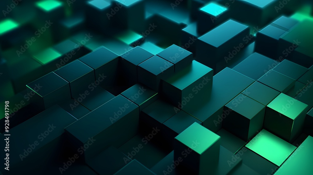 3d rendering of mind green and blue abstract geometric background. Scene for advertising, technology, showcase, banner, game, sport, cosmetic, business, metaverse. Sci-Fi Illustration. Product display 3d rendering of mind green and blue abstract geometric background. Scene for advertising, technology, showcase, banner, game, sport, cosmetic, business, metaverse. Sci-Fi Illustration. Product display