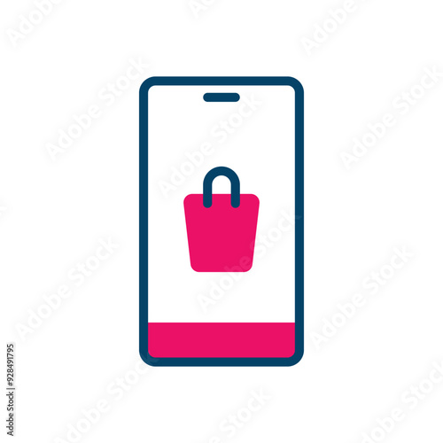 Mobile Commerce vector icon