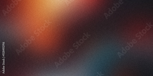 A Harmonious Blend of Burnt Sienna, Charcoal Grey, and Midnight Blue in a Grainy Gradient Abstract Noise Texture Background, Exuding Warmth and Depth for Versatile Artistic and Design Applications