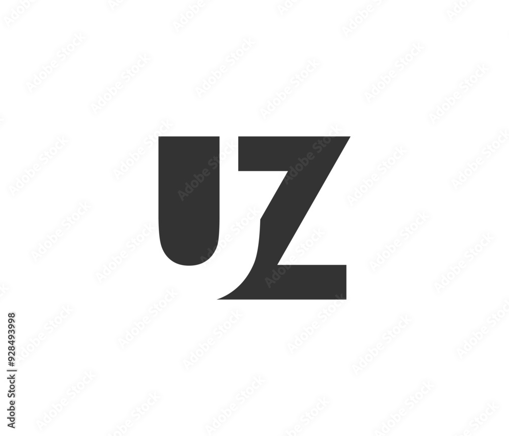 UZ creative geometric initial based modern and minimal logo. Letter u z trendy fonts. UZ creative geometric initial based modern and minimal logo. Letter u z trendy fonts.
