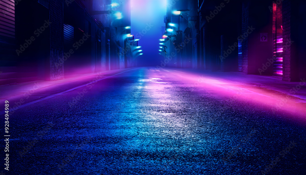 Vivid Pathway: A Journey Through Neon Lights Vivid Pathway: A Journey Through Neon Lights