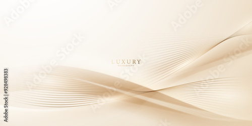 golden abstract background with luxury vector illustration