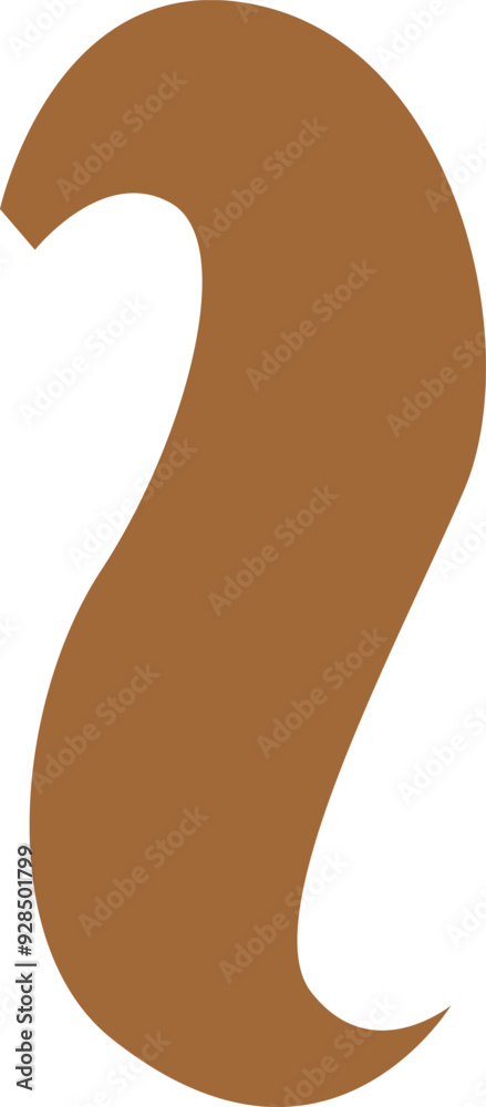 Ponytail icon. Female hair style color element Ponytail icon. Female hair style color element