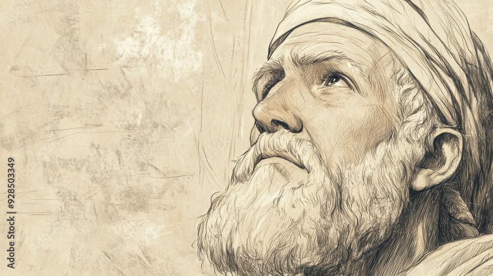 Biblical Illustration of Nehemiah Inspecting the Neglected Storerooms of the Temple, His Face Showing Concern and Determination to Restore Order Biblical Illustration of Nehemiah Inspecting the Neglected Storerooms of the Temple, His Face Showing Concern and Determination to Restore Order