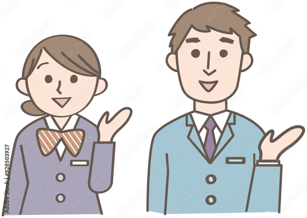 案内する人達(スーツ) 案内する人達(スーツ)