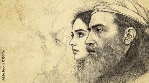 Wallpaper Mural Biblical Illustration of Esther Calmly Revealing Her Jewish Identity and Exposing Haman’s Plot to Destroy Her People Before the Shocked King Torontodigital.ca