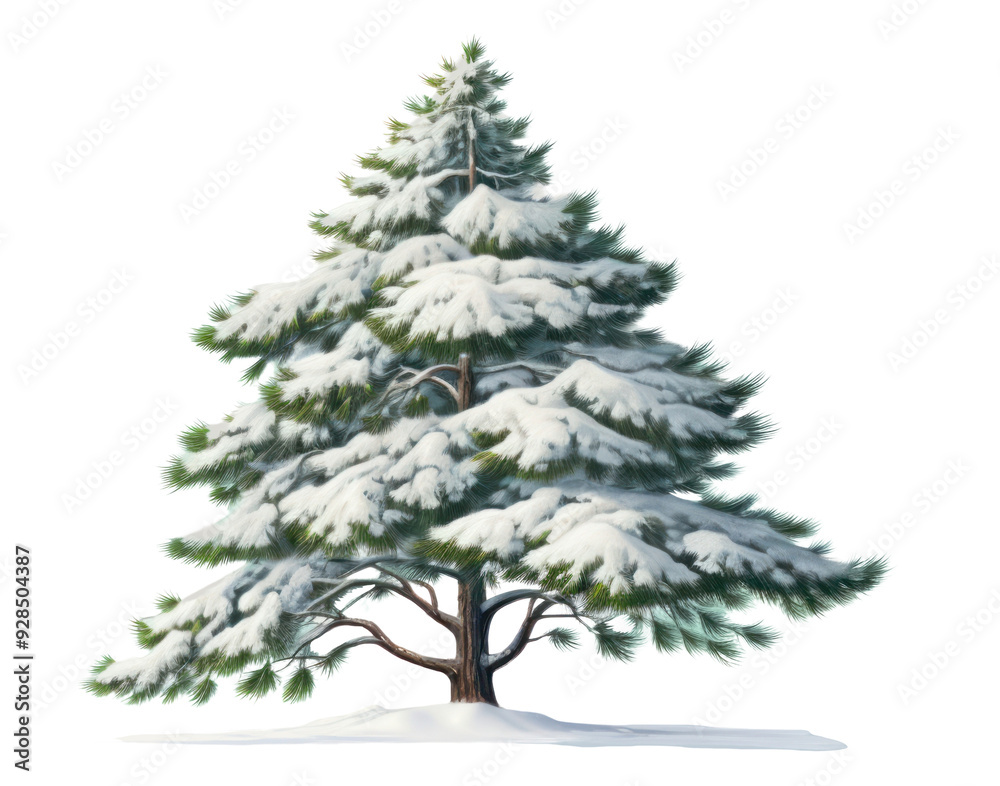 Fototapeta premium PNG Pine tree pine christmas plant.