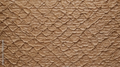 A highly detailed image of a textured brown surface with leaf-like patterns, creating an engaging organic aesthetic.