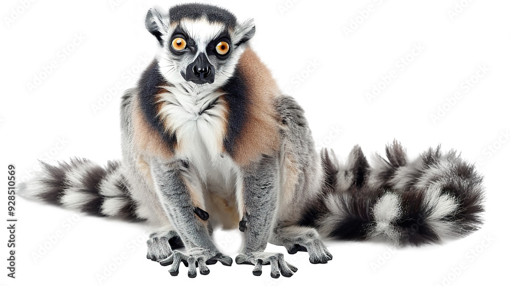Lemur isolated on transparent background, PNG Lemur isolated on transparent background, PNG