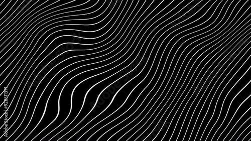 Wallpaper Mural wave_white | black wall Torontodigital.ca