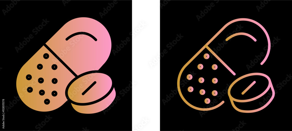 Pills Vector Icon Pills Vector Icon