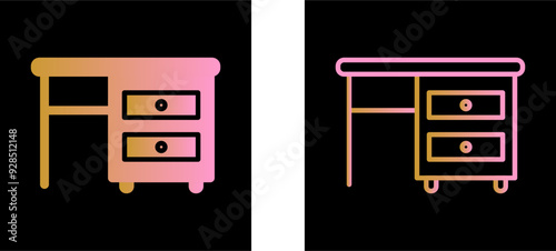 Table with Drawers I Vector Icon