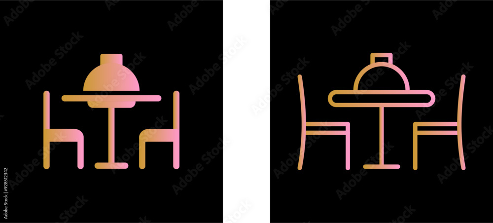 Dinner Table II Vector Icon Dinner Table II Vector Icon