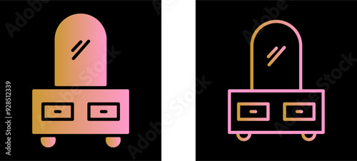 Dressing Table Vector Icon