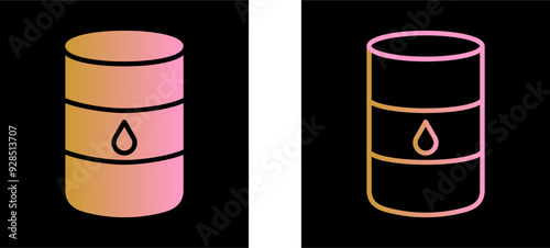 Oil Barrel Vector Icon
