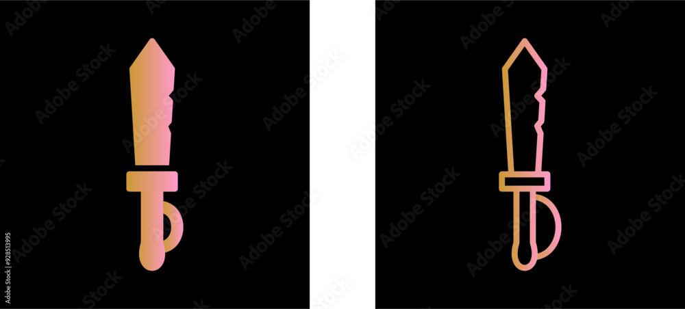 Pirate Sword Vector Icon Pirate Sword Vector Icon