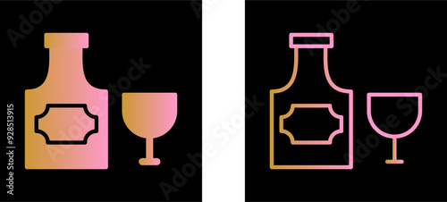 Bottle of Rum Vector Icon