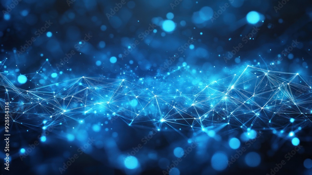 Abstract Blue Network Abstract Blue Network