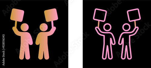 Demonstrator Vector Icon