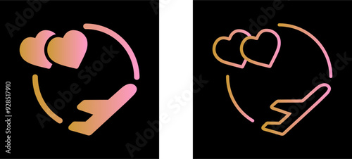Honeymoon Vector Icon