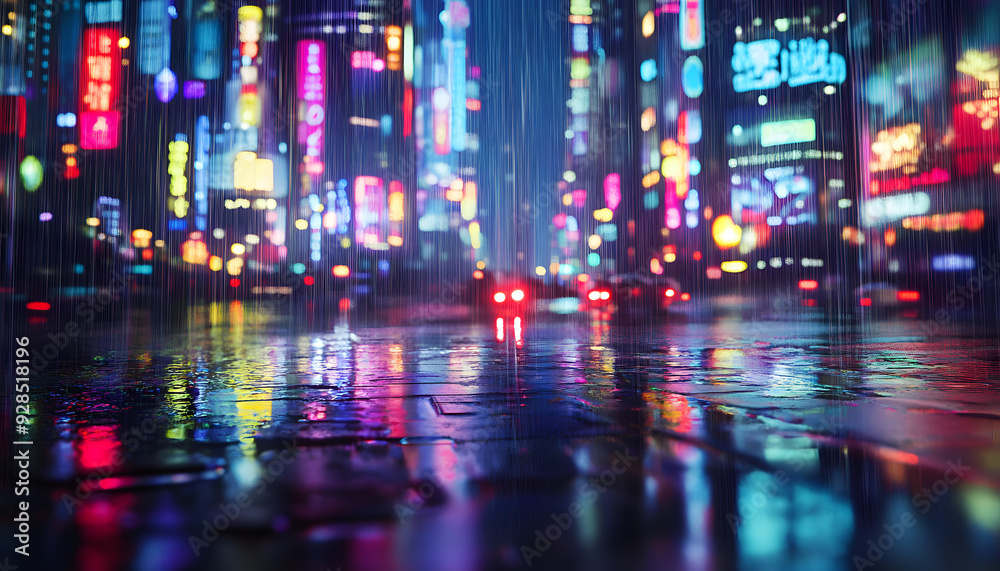 Obraz premium rainy day scene wallpaper