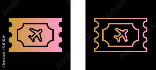 Plane Tickets Vector Icon