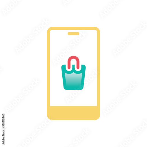 Mobile Commerce vector icon