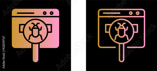 Web Bug Vector Icon