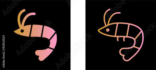 Shrimp Vector Icon