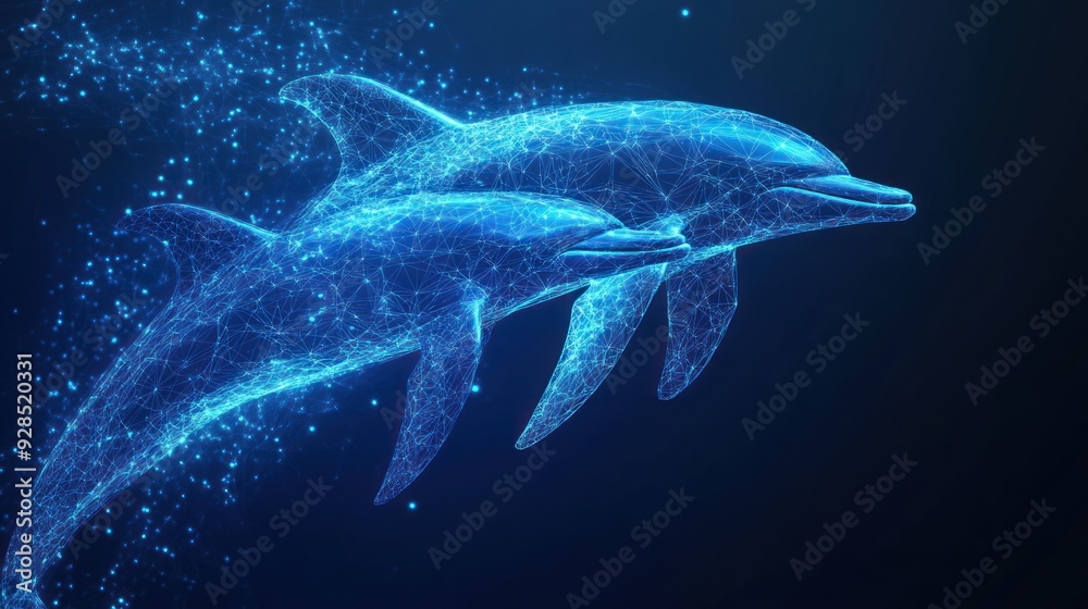 Digital Dolphin Art Digital Dolphin Art