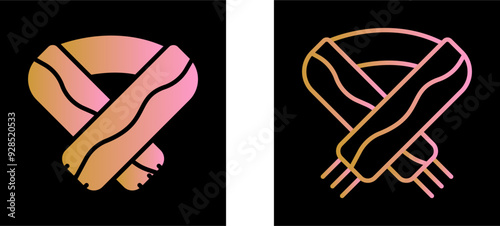 Winter Scarf Vector Icon