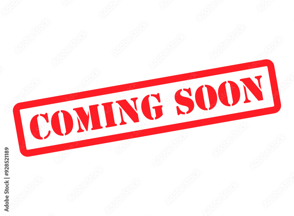 Coming soon stamp symbol, label sticker sign button, text banner vector illustration Coming soon stamp symbol, label sticker sign button, text banner vector illustration