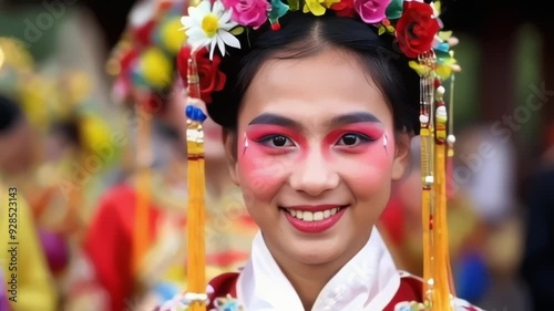 Vibrant Kadayawan Festival Parade Showcasing Traditional Philippine Costumes