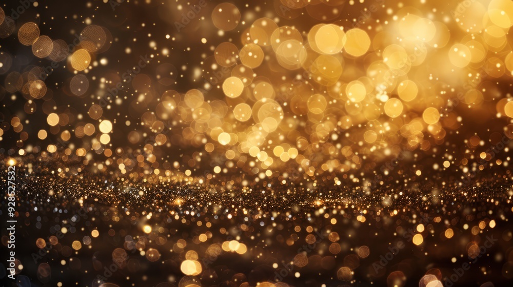 Elegant abstract gold bokeh lights on a black background with glowing circles and sparkles – ideal for luxury celebrations, festive occasions, and creative backgrounds Elegant abstract gold bokeh lights on a black background with glowing circles and sparkles – ideal for luxury celebrations, festive occasions, and creative backgrounds