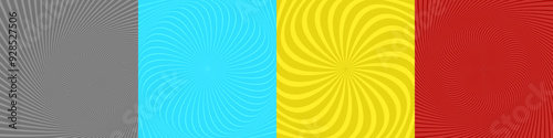 Abstract geometric ray burst background set