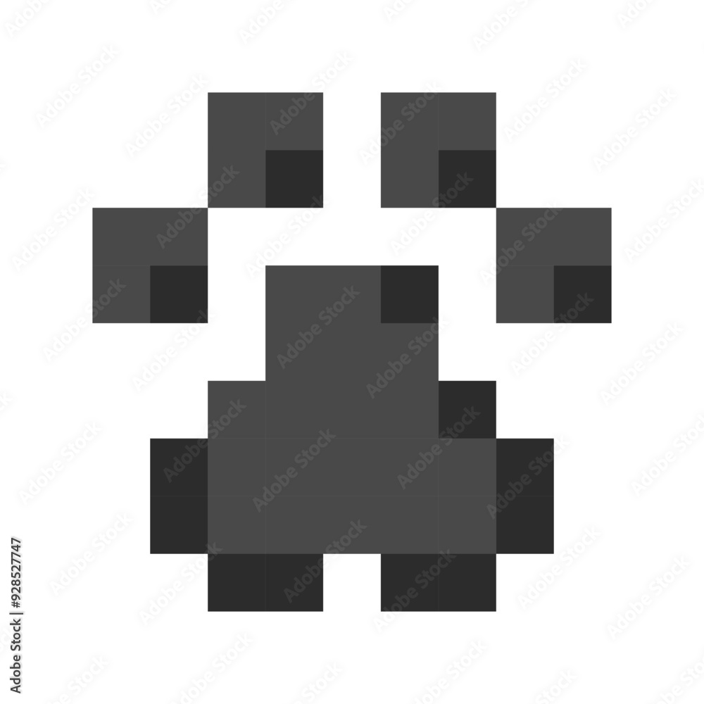 Pixel paw cute animal leg paw print 8 bit retro y2k footprint. Cute paw print. Kitten paw Pixel paw cute animal leg paw print 8 bit retro y2k footprint. Cute paw print. Kitten paw